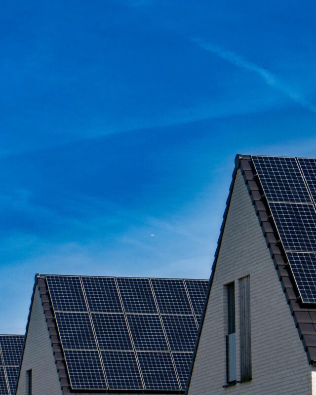 Solar panel on house