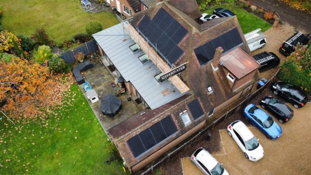 house with solar panels on from Sheerwater Solar